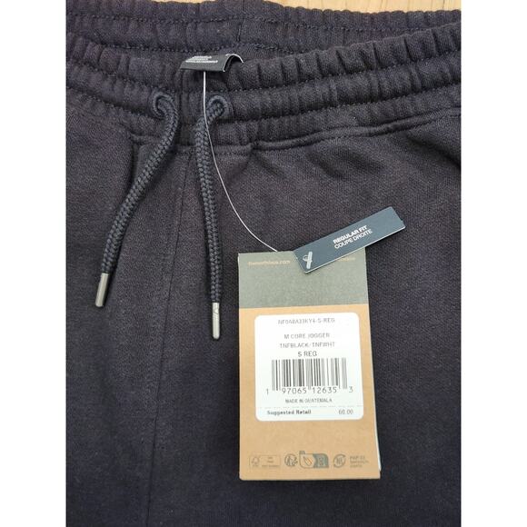 The North Face Joggers Mens Small Black Standard Fit Core Sweatpants NWT - Picture 6 of 14